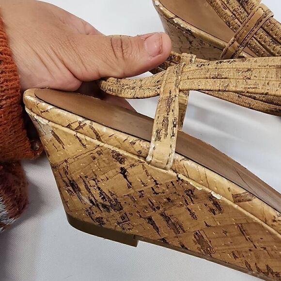 Attention Size 11 Rhinestone Summer Wedge Sandals N - Picture 6 of 8